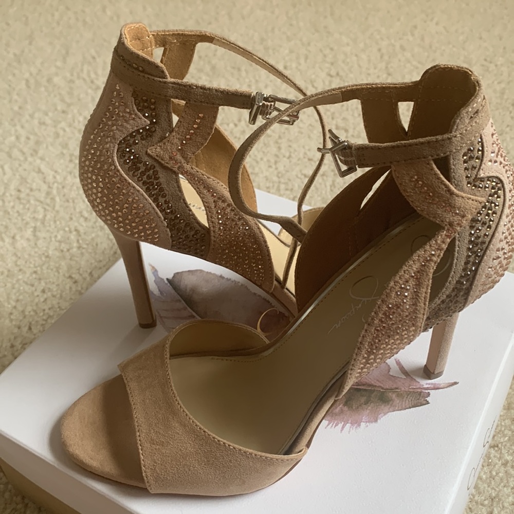 Jessica Simpson Japara Sandal Brown Multi Size 10 - Picture 3 of 4